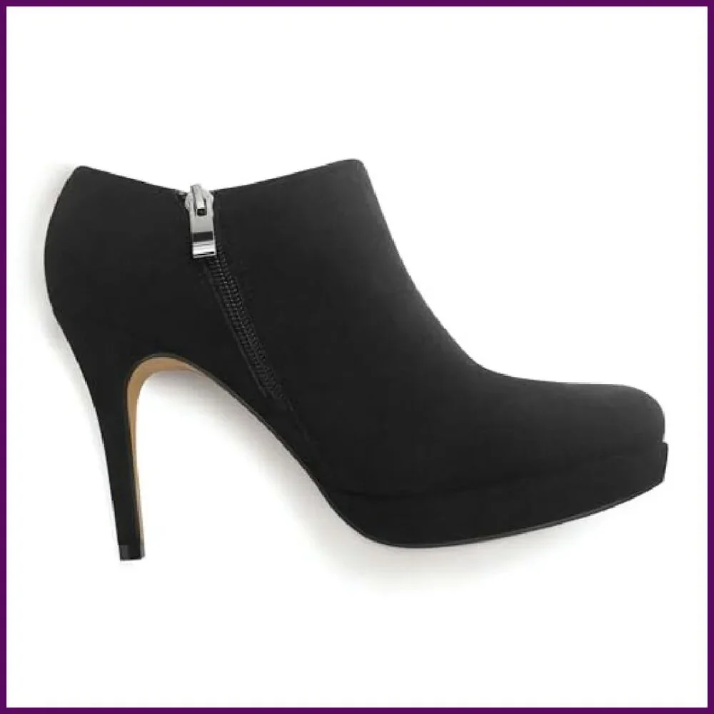 Women's Platform Stiletto Ankle Boots High Heel Winter Dress Shoes - Picture 7 of 8